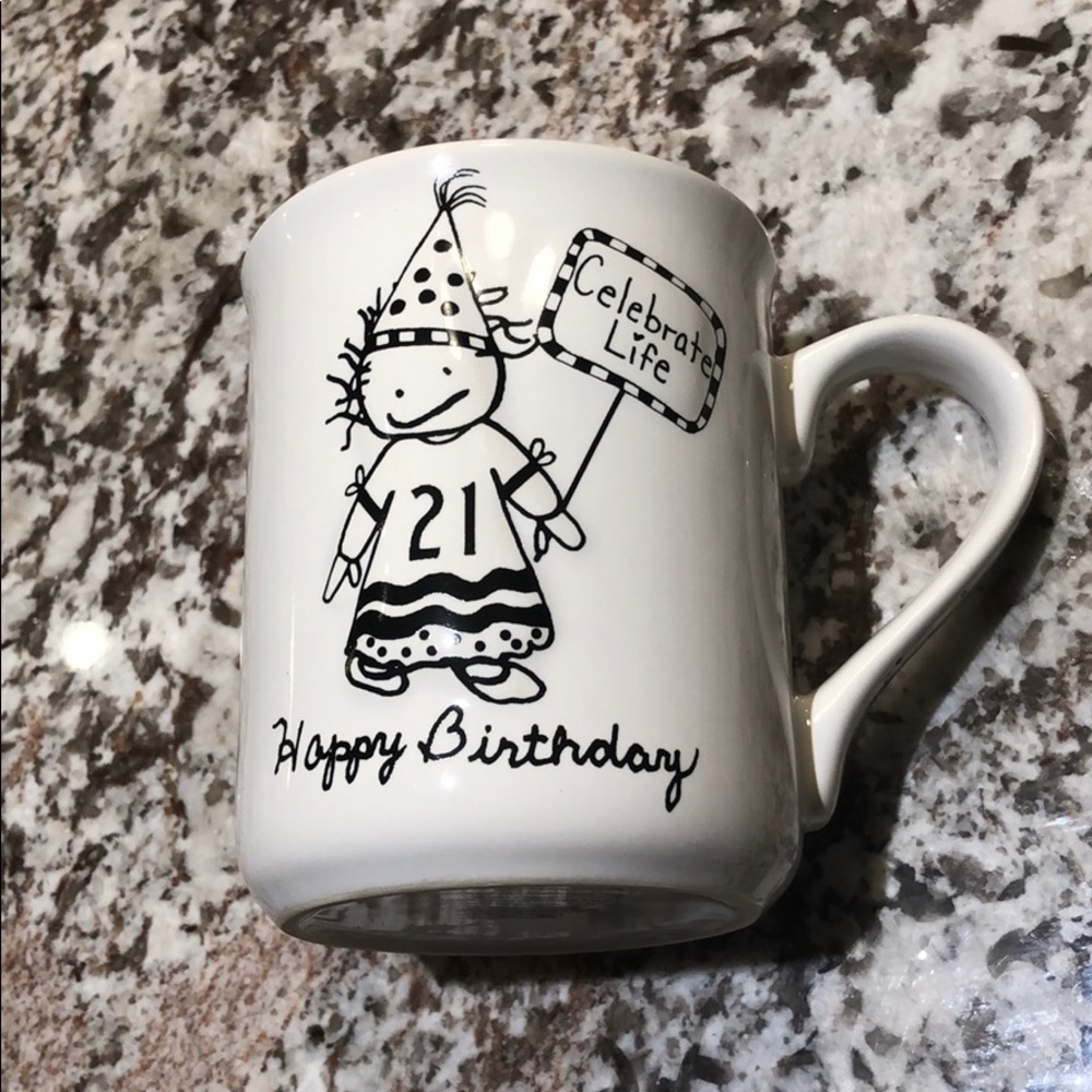 ‘Happy 21 Birthday’ mug